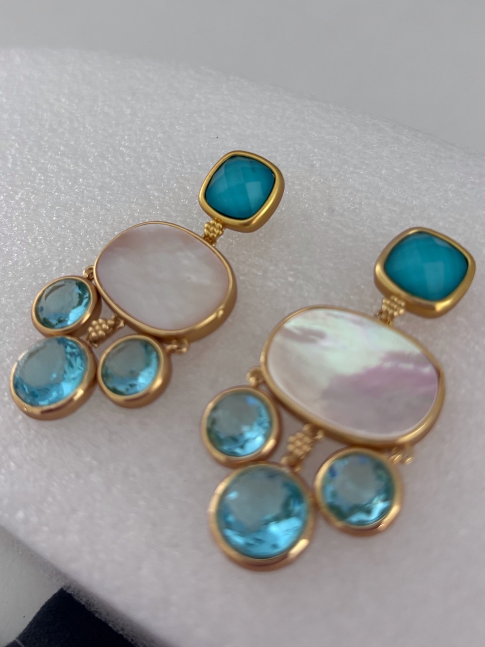 NWOT Julie Vos Kaleidoscopes Chandelier Earring - Picture 3 of 5